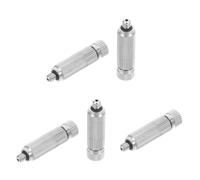 Hemobllo 5 Pezzi Ugello Nebulizzatore Alta Pressione 3/16' 0,1mm in Rame | Compatibilità, Resistenza al Vento, Integrazione Rapida, Finitura Argentata, per Patio e Spazi Esterni