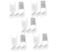 Hemobllo 5 Set Tappetino Gamba Gambe Posto A Sedere Protettore Del Pavimento Tampone Ufficio Manicotto Del Tubo A Forma Di U Cuscinetti Per Mobili Piccoli Feltrini Plastica Bianca 5 Pezzi*5