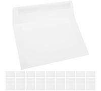 Hemobllo 50 Pezzi Buste per Inviti in Carta Bianca A4 Autoadesive e Autoseal Leggere e Lisce per Partecipazioni Matrimonio e Biglietti di Auguri Eleganti e Semplici