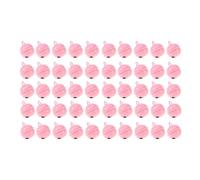 Hemobllo 50 Pezzi Campane Natalizie Mini in Ferro Rosa 22mm Campanelli Rotondi per Decorazioni di Natale e Fai da Te Festa Suono Allegro e Nitido