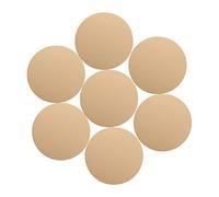 Hemobllo 50 pezzi Cartoncini Rotondi Carta Kraft per e Pittura DIY Spessi e Resistenti per Progetti Artistici e Lavoretti Manuali Bordi Lisci Sfrangiature per Scrapbook e Biglietti