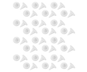 Hemobllo 50 Pezzi Chiodi di Supporto Refrattari per Forni Ceramica, Chiodi in Ceramica ad Alta Temperatura Riutilizzabili per Cottura Artistica, Accessori per Laboratori di Scultura