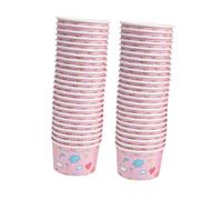 Hemobllo 50 pezzi Coppette Gelato in Carta Rinforzata per Dessert e Yogurt Contenitori Sicuri e Pratici per Gelati Budini e Mousse per Asporto e Feste
