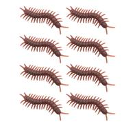 Hemobllo 50 Pezzi Millepiedi Finto Realistico, Oggetto Scherzo in Plastica | Design Vivace e Realistico, Accessorio per Aprile Pesce D'aprile, Scenografia Spettrale, Uso Decorativo
