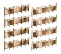 Hemobllo 50 Set 10 Pezzi Mini Ringhiera Decorativa per Paesaggi in Miniatura Accessori per Casa delle Bambole Giardino delle Fate e Fattoria Giocattolo