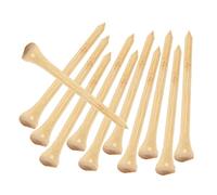 Hemobllo 50 Tee Golf Bamboo Supporti per Palline Leggeri e Professionali Eco Compatibili e Facili Usare Stabile e Rotolamento
