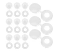 Hemobllo 500 Pezzi Copri Bulloni M5 Bianchi Tappi Coprivite Incernierati per Mobili Coperchio a Vite Integrato Coperture per Teste di Viti per Lavori Fai da Te e Ristrutturazione Casa