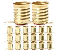 Hemobllo 50pezzi Base Per Lampada Portalampada Mini in Rame Per Esperimenti Elettronici Accessori Da Te Per Luci Per Auto e Torce Elettriche Per Laboratori Scolastici e Studenti