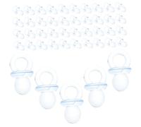 Hemobllo 50pezzi Ciucci Di Plastica Per Shower Decorazioni e Giochi Mini Ciucci Bomboniere Neutre Per Eventi Futuri