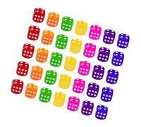 Hemobllo 50pezzi Dadi Acrilici Trasparenti Giocattolo Per Dadi Da Tavolo Colorati Per Giochi Da Pub Spessi in Acrilico Punti Grandi Per Facile Lettura Per Feste Indoor e Outdoor