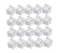 Hemobllo 50pezzi Ghiaccio Finto Cubetti Trasparenti in Acrilico Forme Irregolari Quadrate Rocce Tritate Oggetti di Scena per Fotografia e Decorazioni