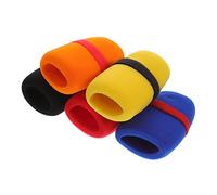 Hemobllo 5pezzi Copertura in Schiuma Per Microfono Protezione Da Vento e Rumori Adatta Per Ktv Feste Conferenze Interviste Teatro e Sport Di Ricambio