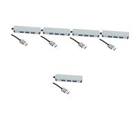 Hemobllo 5pezzi Hub USB Porte Espansore Portatile per Computer e Laptop Splitter USB Pratico per Tastiera Caricatore Mouse e Altri Dispositivi Facile da Trasportare necessità di Driver