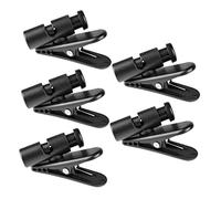 Hemobllo 5pezzi Supporti per Cavi per Auricolari Morsetti di Fissaggio per Microfono Accessori in Materiale Abc Colori alla Moda per Auricolari per Cellulari Ricetrasmittenti e Cuffie