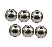 Hemobllo 6 Bracciali DIY con Palline Metalliche Sfere Acciaio Inossidabile per Creazioni Decorazioni e Regali Fatti Mano per Tutti Progetti Creativi