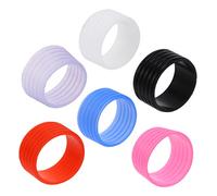 Hemobllo 6 Grip Antiscivolo Silicone per Racchette Tennis e Badminton Assorbente e Riutilizzabile Prolunga La Vita delle Impugnature Colori