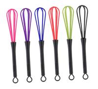 Hemobllo 6 pezzi 6pcs Frusta in Plastica Colorata Manuale per Miscelazione Crema Colori Casual Colore Casuale Colore Casuale