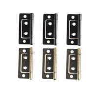 Hemobllo 6 Pezzi Cerniera per Porta Secondaria Silenziosa Spessa in Ferro Antiruggine Nero e Bronzo per Porte a Fogli Mobili Uso Domestico e Progetti Fai da Te