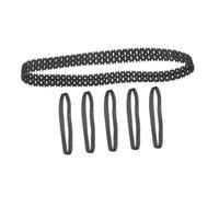 Hemobllo 6 pezzi Cingoli in Gomma Antishock per Modelli di Carri Armati Telecomandati per Sostituzione Tracce Robot DIY per Guida Stabile su Sabbia Prato e Superfici Dure