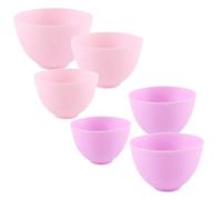 Hemobllo 6 pezzi Ciotole Silicone per Maschera Viso Fai da Te Antiscivolo e Resistenti Tre Dimensioni Diverse per Uso Domestico e Centri di Bellezza Senza Sostanze Tossiche Facili da Usare