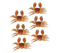 Hemobllo 6 Pezzi Esche Artificiali per Pesca Esca Finta Granchio in PVC Leggero e Resistente Richiamo Portatile per Diversi Pesci in Acque Dolci e Salate