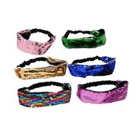 Hemobllo 6 pezzi Fasce per Capelli con Paillettes Colorate da Accessori Leggeri per Donna e Ragazze per Feste e Uso Quotidiano Colore Casuale Colore Casuale