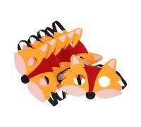 Hemobllo 6 Pezzi Maschera Metà Volto di Lupo in Feltro per Cosplay Party e Feste, Resistente dal Design Speciale per Aumentare L'atmosfera Festiva