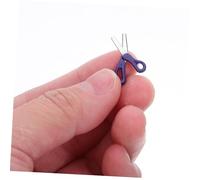 Hemobllo 6 Pezzi Miniature Dollhouse Scissors in Metallo Blu Accessori Realistici per Cucito e Decorazioni Micro Paesaggio Strumenti Resistenti per Gioco di Ruolo e Performance Teatrali