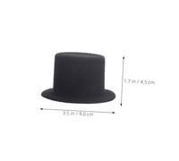 Hemobllo 6 Pezzi Miniature Top Hats in Cute Tiny Formal Hats for DIY Crafts Christmas Dollhouse Pet Costumes Party Decorations