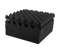 Hemobllo 6 pezzi Pannelli Fonoassorbenti Adesivi Alta Densità in Schiuma Isolamento Acustico per Trattamento Sonoro Ambienti Casa Studio Registrazione