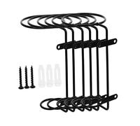 Hemobllo 6 pezzi Portabottiglie da Parete in Portabottiglie Vino Semplice ed Supporto Bottiglie per Vineria e Mobiletto Vino Stabile e Solido e