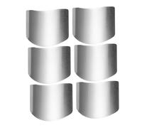 Hemobllo 6 pezzi Protezione Dita in Acciaio Resistente Guardie Compatte per Taglio Sicuro di Verdure Ergonomiche e Facili da Pulire Protezione Completa per Cucina e Affettare senza Rischi