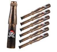 Hemobllo 6 pezzi Telescopi Monoculari Pirata Retrò Giocattoli Telescopi per Feste Tema Decorazioni e Oggetti per Party Regalo Versatile per Halloween e Compleanni
