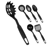 Hemobllo 6 pezzi Utensili Cucina in Nylon Resistente al Calore Cucchiaio da Cucina Robusto per Miscelazione Verdure Utensili Resistenti e Facili da Adatti Uso Quotidiano
