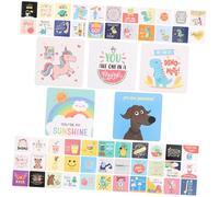 Hemobllo 60 pezzi Carte Motivazionali per Lunch Box Note Ispiratrici Scrivibili Mini Biglietti Positivi per Bento Set Design Allegro e Doppia Faccia