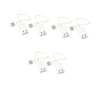 Hemobllo 6pezzi Adattatore Audio Usb Esterno Pratico e Duraturo Supporta Ingressi Microfono e Uscite Audio Per Computer e Laptop Qualità Del Suono Elevata e Antifiltro Rumore