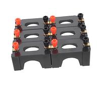 Hemobllo 6pezzi Portabatterie in Rame Per Esperimenti Di Fisica Supporto Batterie Con Cavi Conduttivi Per Circuiti in Serie e Parallelo Per Studenti e Principi Di Elettricità