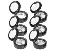 Hemobllo 6pezzi Scatola Vuota per Ombretti Design Rotondo Contenitore per Evidenziatore Mini Formato Vassoio per Rossetto Ricaricabile Adatto per Trasporto Facile in Borsa o Stile Casuale