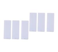 Hemobllo 6pezzi Supporto per Presa Muro Senza Foratura Gancio Adesivo per Fissaggio della Striscia di Alimentazione Organizer per Adattatori e Router Installazione Facile e Pulita Bianco