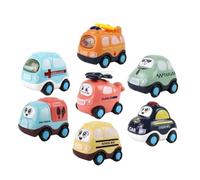 Hemobllo 7 pezzi Veicoli Inerziali Pull Back per Mini Automobili Educative Leggere e Sicure Giocattoli Portatili per Ragazzi e Ragazze Regalo per Festa e Scuola Colore Colore Casuale