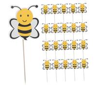 Hemobllo 72 pezzi Decorazioni per Cupcake Tema Insetti in Inserti per Torta con Design Cartoon per Feste di Compleanno e Shower Kit Decorazione Insetti per Dolci Colorati e Facili da Usare