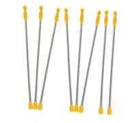 Hemobllo 8 Pezzi Barra irroratrice in acciaio inox asta irroratrice estensibile spray regolabile asta di ricambio per spruzzatore spray ad alta pressione pp Giallo