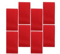 Hemobllo 8 Pezzi Fascia da Capitano Calcio per Regolabile in Nylon Rosso Antiscivolo Design Semplice per Allenamento e Partite di Squadra Giovanile