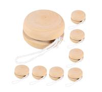 Hemobllo 8 pezzi Palline Yo-yo in Legno per Fai da Te per Lavoretti Creativi Giocattolo Educativo per Sviluppo Cognitivo Decorazioni in Legno Resistenti e Maneggevoli