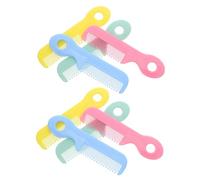 Hemobllo 8 pezzi Pettini e Spazzole Morbide con Design Ergonomico e Punte Arrotondate per Cura Delicata del Cuoio Capelluto Sensibile di Ragazzo Ragazza in Materiale Sicuro