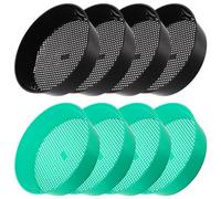 Hemobllo 8 Pezzi Setaccio da Giardino Rotondo in Plastica 3mm per Sabbia e | Filtraggio Rapido di Pietre e Frammenti, Struttura Ergonomica Resistente a Crepe e Usura, per Terrazzi e Vasi