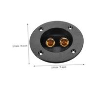 Hemobllo 8 Pezzi Terminali Morsettiera Altoparlante in Rame Piastra Posteriore Vie con Connettori Vite Rotondi per Impianti Audio Casa e Auto Accessori DIY Hifi Compatti e Facili Installare