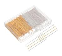 Hemobllo 800 pezzi Spilli per Bigiotteria Fai da Te di Pin Piatta e Occhio in Metallo per Orecchini Bracciali e Collane Accessori per Creazione Gioielli con Colori Misti