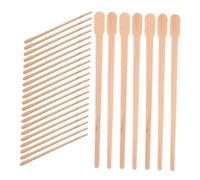 Hemobllo 800pezzi Bastoncini di Cera per Ceretta Riutilizzabili in Legno per Sopracciglia e Depilazione Corpo Applicatori Ovali per Naso e Labbra