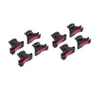 Hemobllo 8pezzi Controllore Di Gioco Mobile Pulsanti Di Attivazione Per Giochi Joystick Per Smartphone Trigger Per Shooter Supporto Per Tablet Nero e Rosso